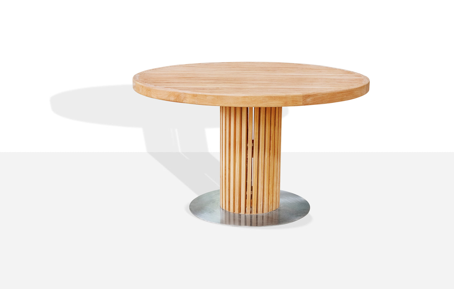 Sibast Furniture | Rib Round Dining Table 130 - Outdoor