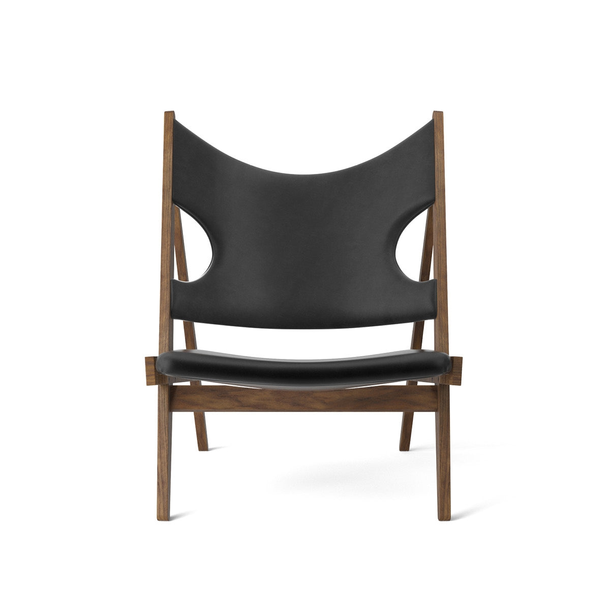 Audo Copenhagen | Knitting lounge chair  - Walnut, Black Dakar