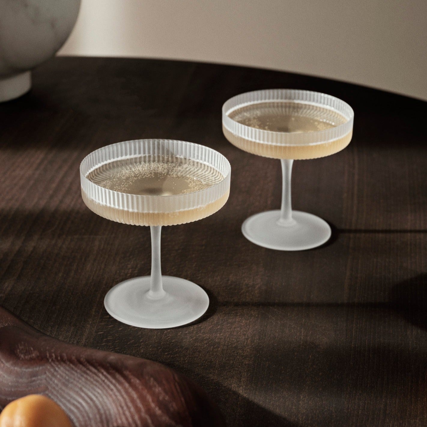 Ferm Living | Ripple Champagne Saucers