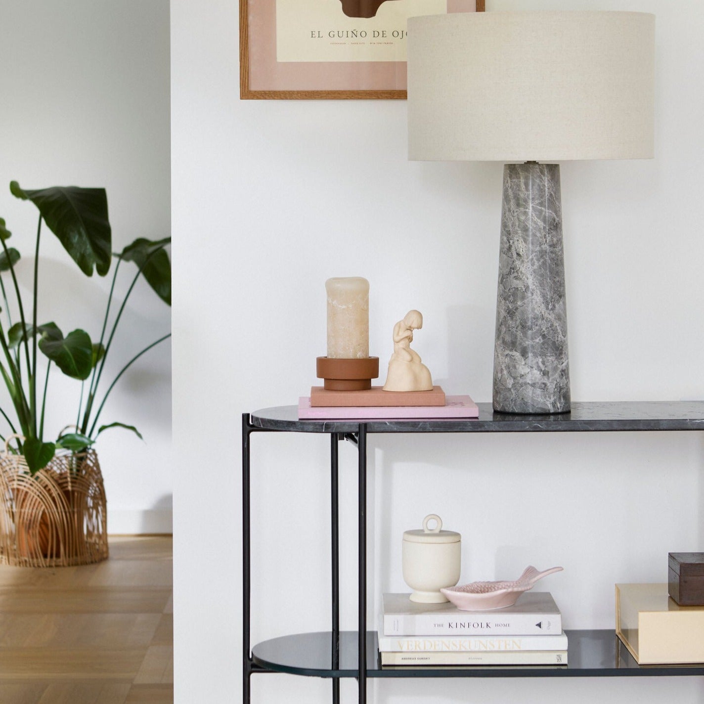 Cozy Living | Berta Grey Marble Lamp