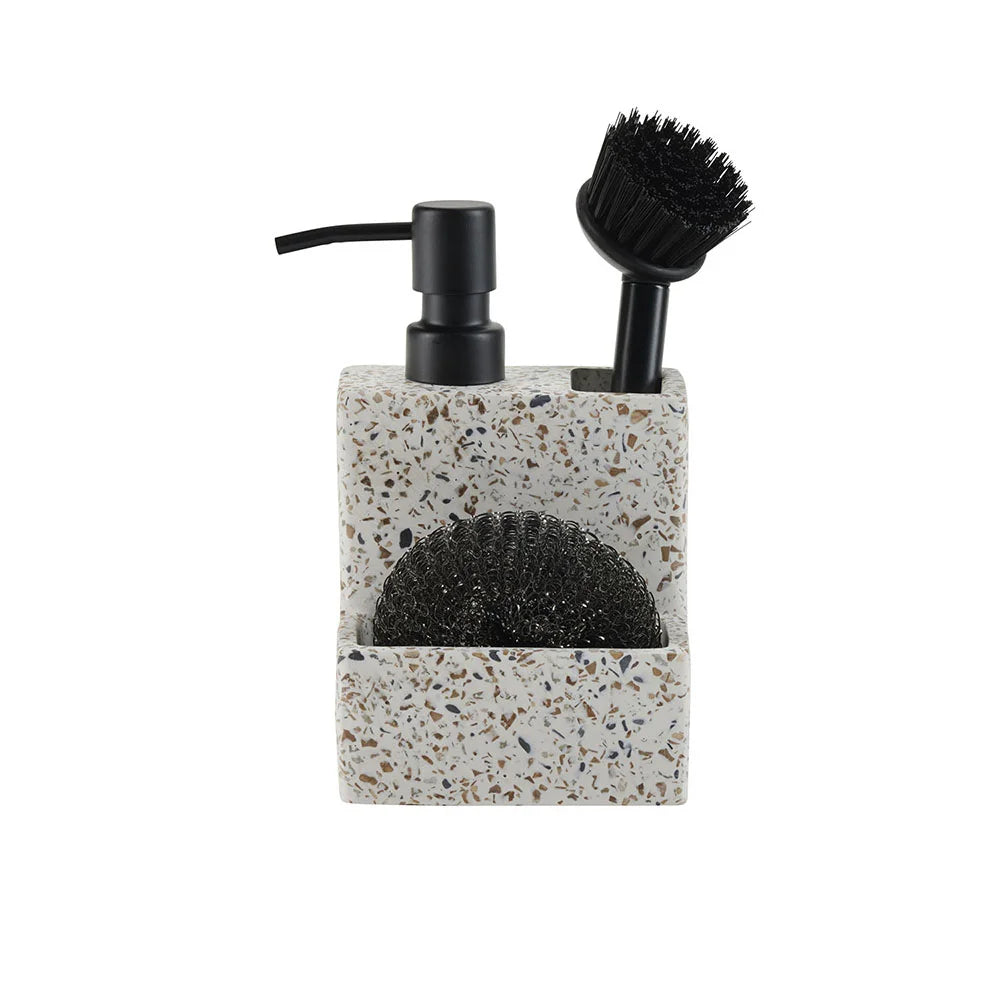 Bahne | Soap dispenser terrazzo, brush & sponge