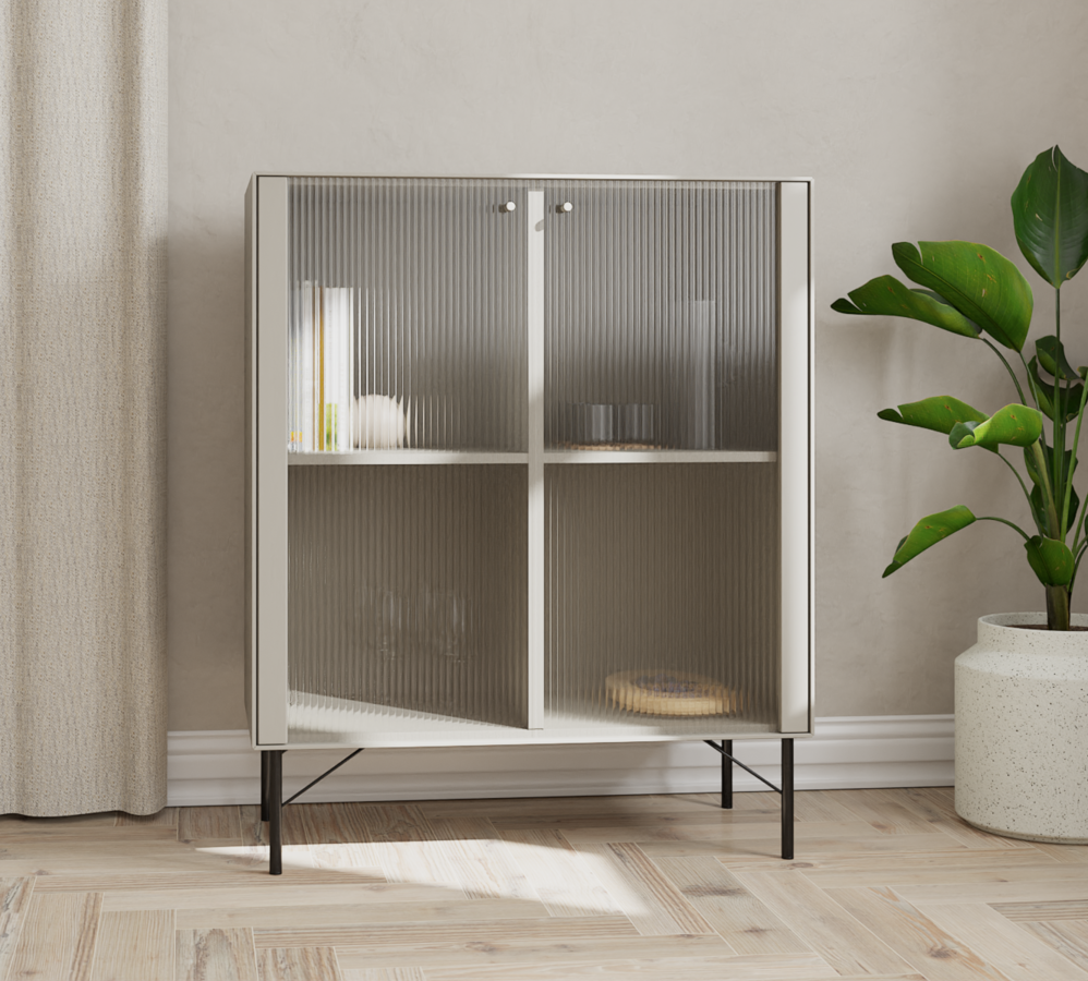 Hammel Furniture | Edge vægskab - inkl. glaslåger