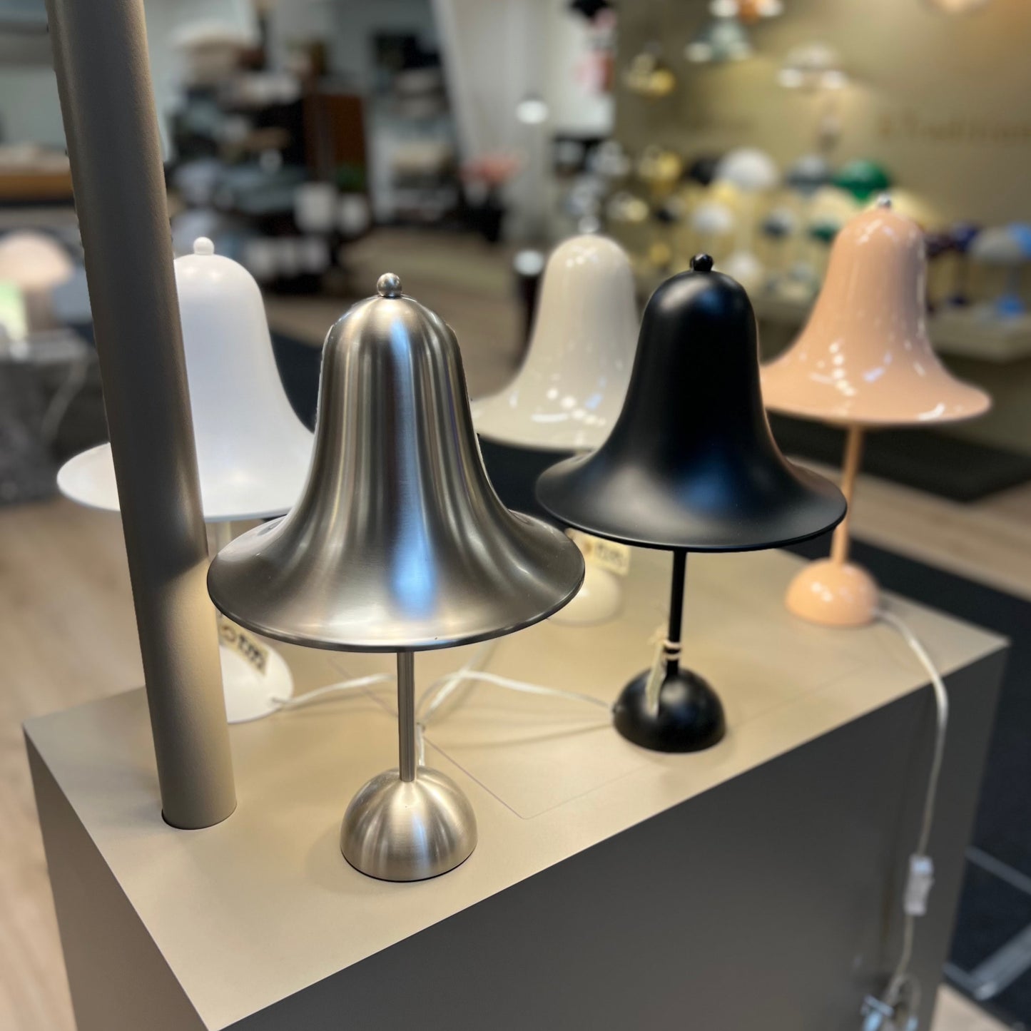 Verpan | Pantop Table Lamp - Matt Metallic - udstillingsmodel