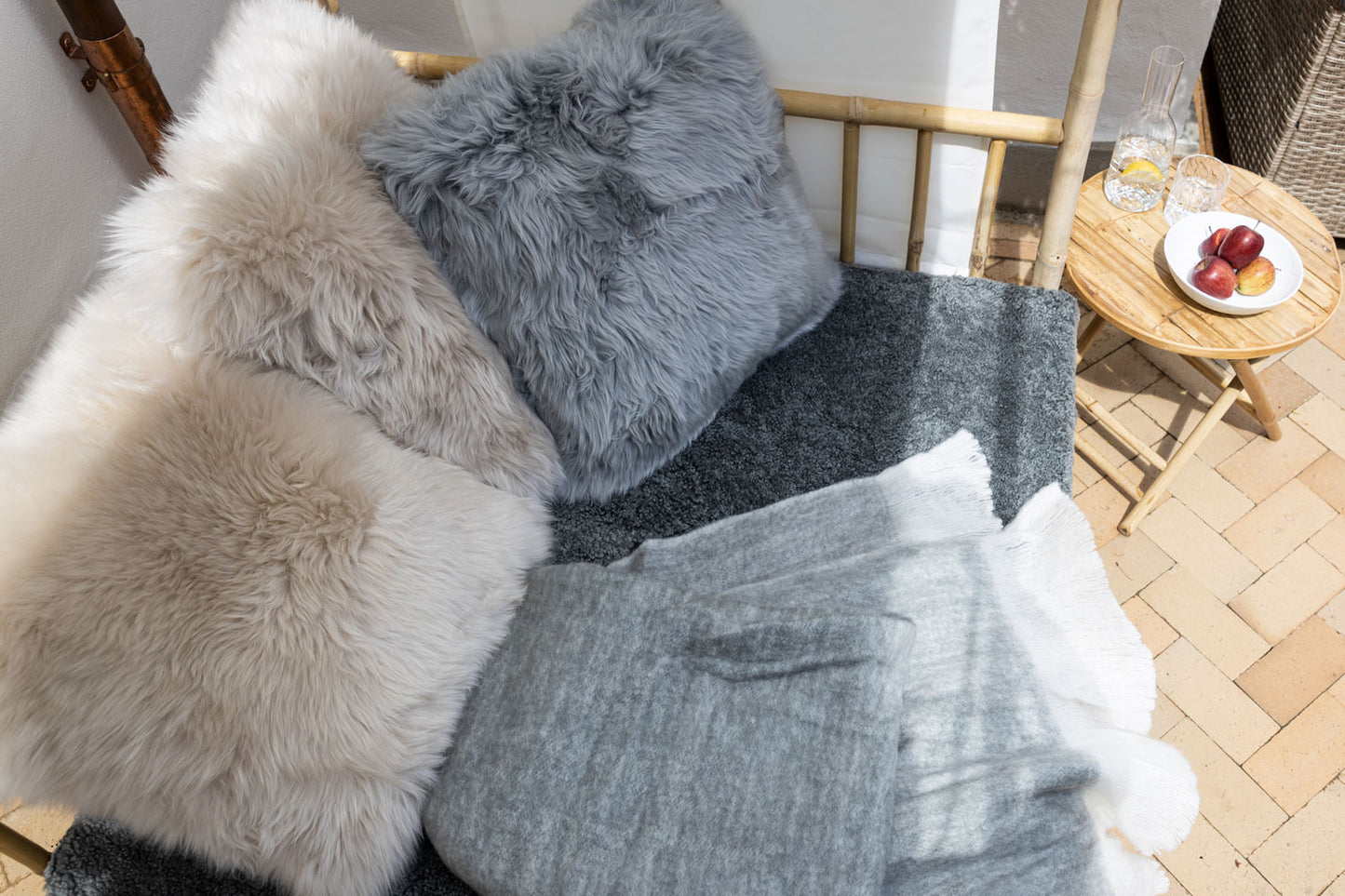 Natures Collection | Cushion – Tibetan, Short wool Cashmere, 40x40