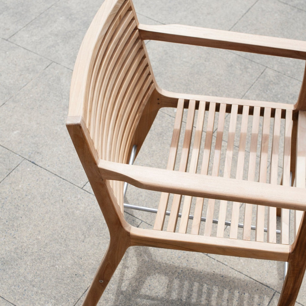 Sibast Furniture | Rib Dining Chair w. Arm - Outdoor