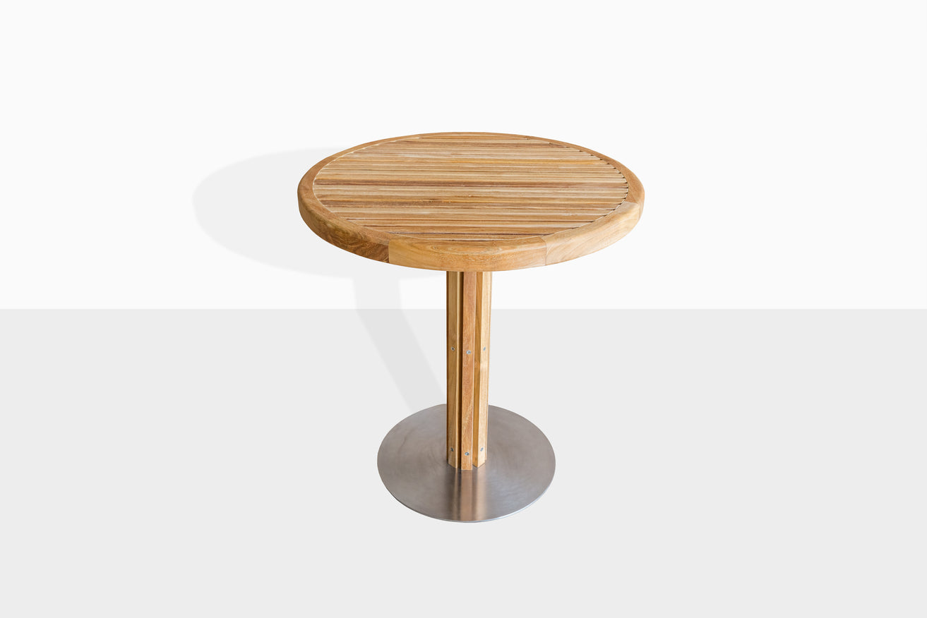 Sibast Furniture | Rib Round Cafe Table 70 - Outdoor