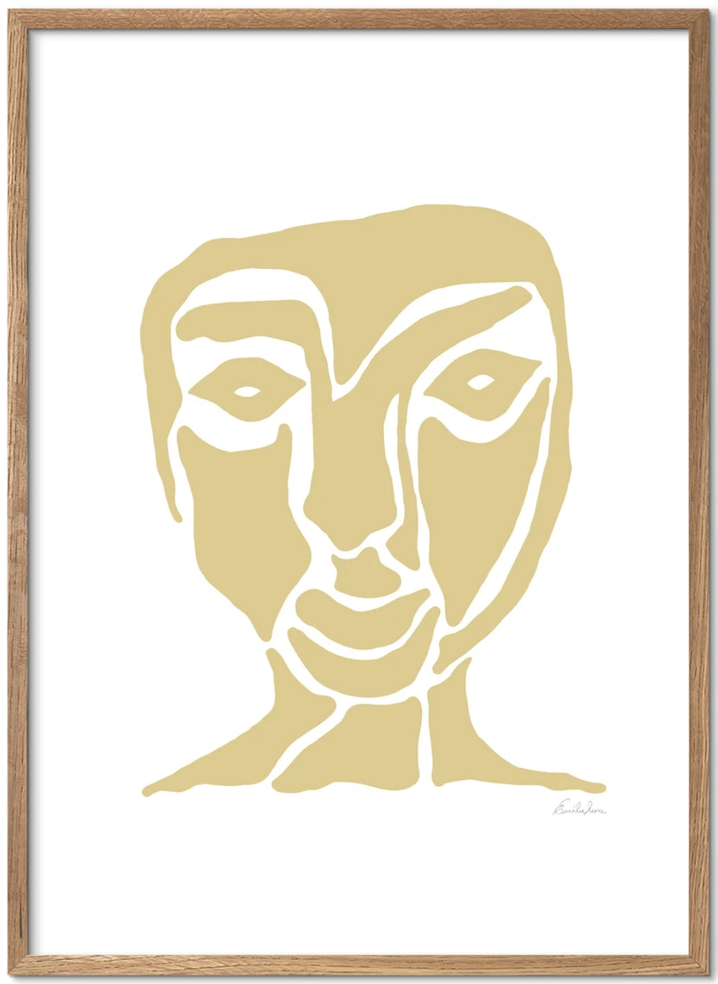 Poster & Frame | Yellow Face - Bolighuset Werenberg