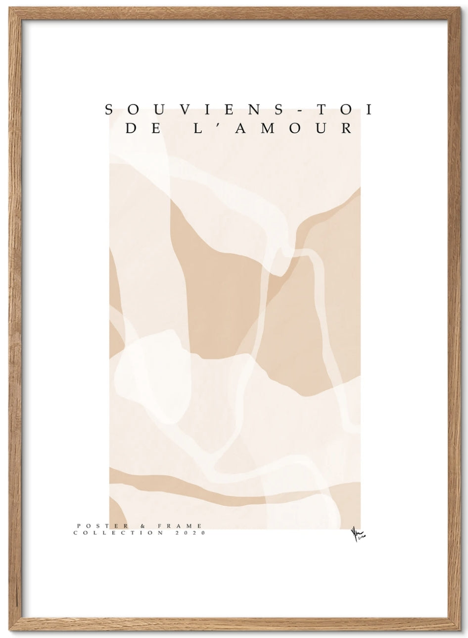 Poster & Frame | Souviens Toi De L'amour- Bolighuset Werenberg