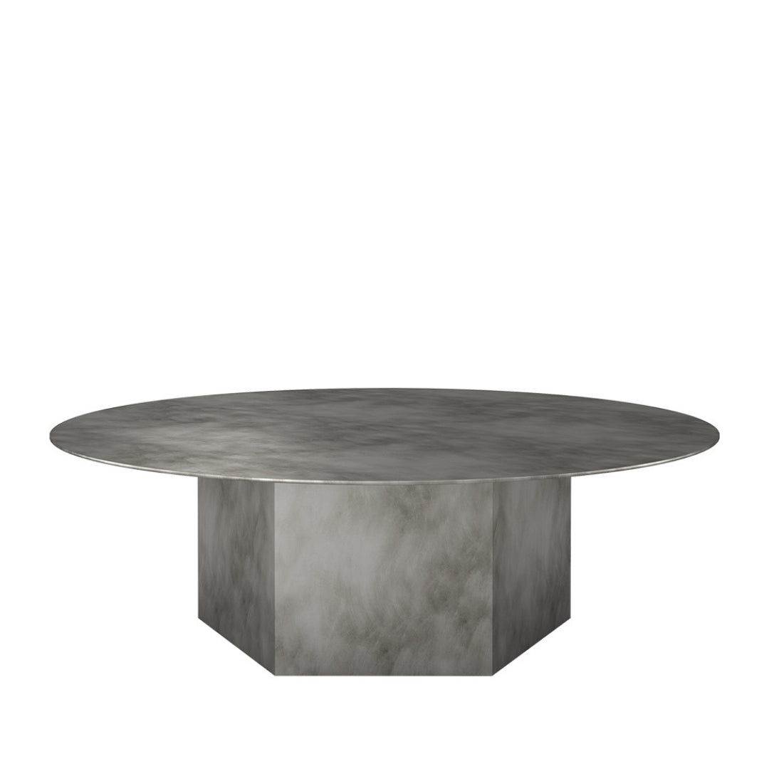 GUBI | Epic Coffee Table - Steel, 110 cm | Bolighuset Werenberg