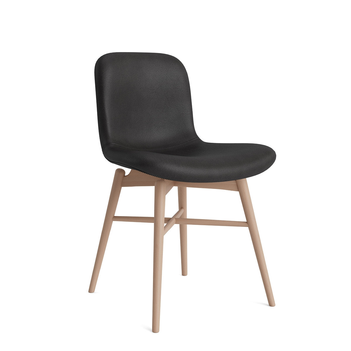 NORR11 | Langue Wood Dining Chair - Leather Soft | Bolighuset Werenberg