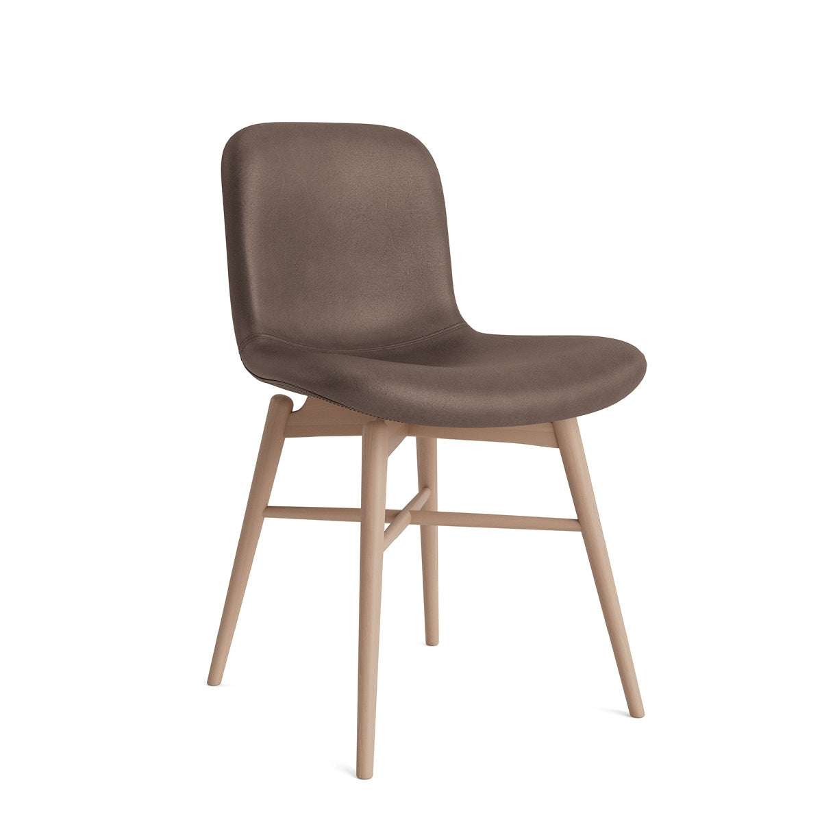 NORR11 | Langue Wood Dining Chair - Leather Soft | Bolighuset Werenberg