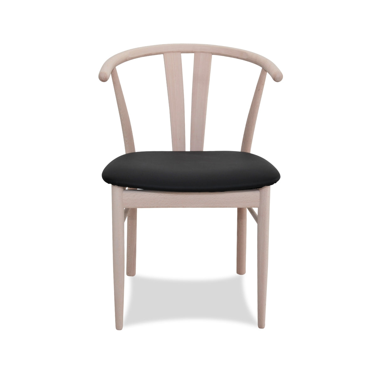 Rydeberg Furniture | Maja spisebordsstole bøg med lædersæde - Bolighuset Werenberg
