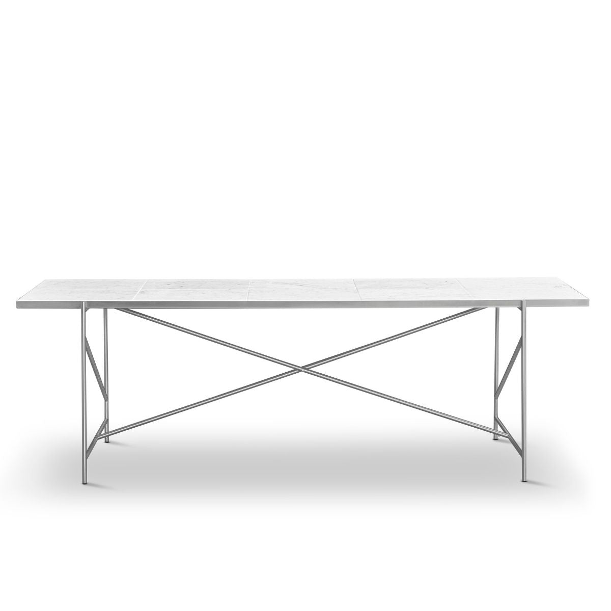 HANDVÄRK | Dining Table 230 - Stainless Steel Frame - Bolighuset Werenberg