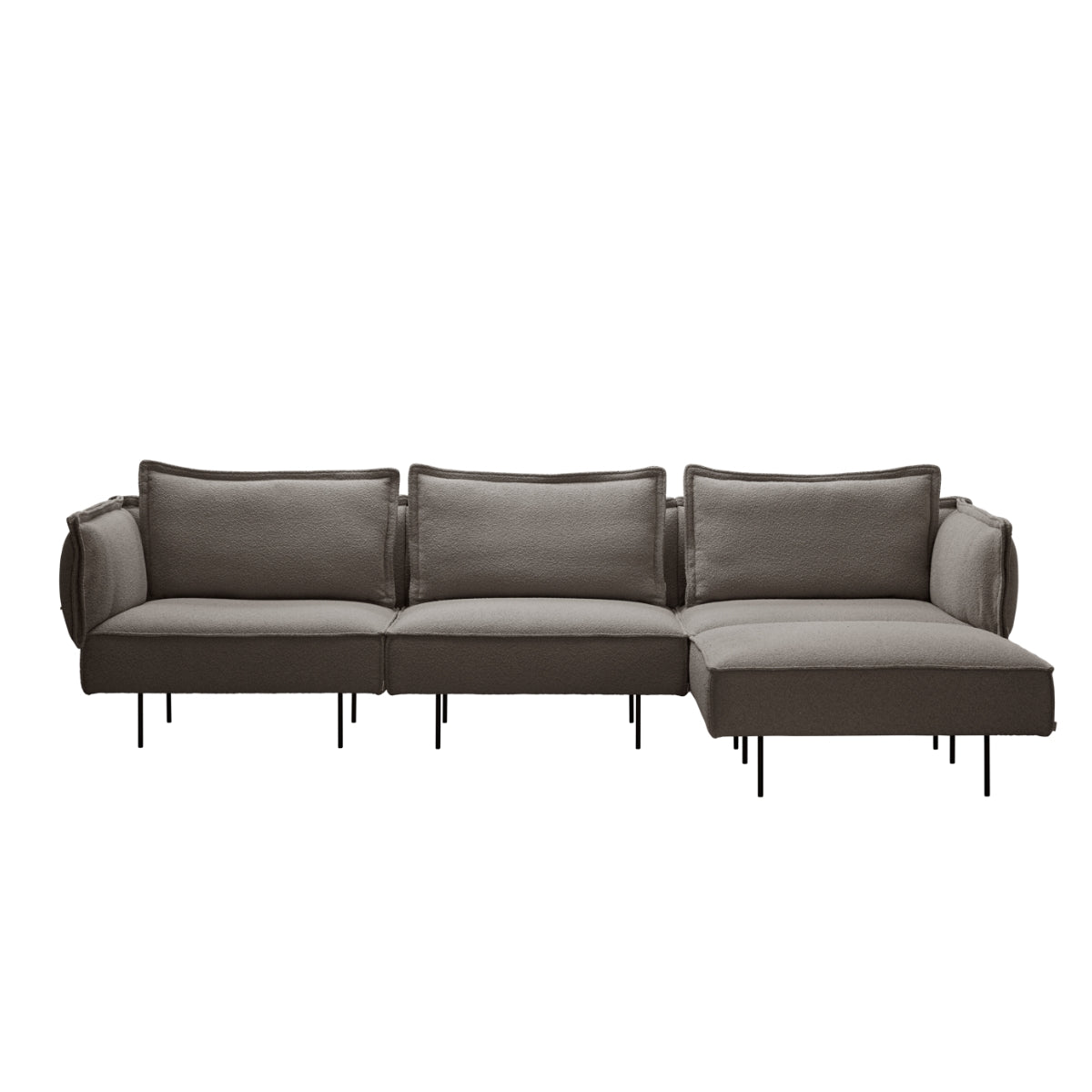 HANDVÄRK | Modular 3 Seat Sofa with Chaise - Earth - Bolighuset Werenberg
