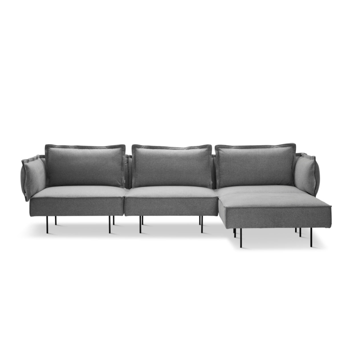 HANDVÄRK | Modular 3 Seat Sofa with Chaise - Fabric - Bolighuset Werenberg
