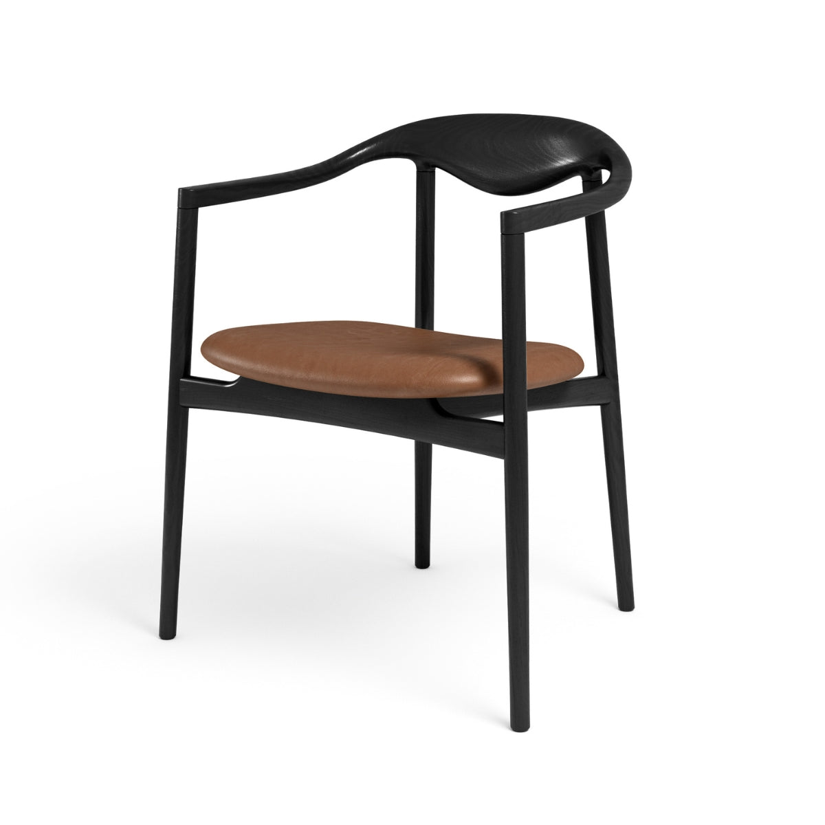 Brdr. Krüger | Jari Dining Chair - Leather - Bolighuset Werenberg