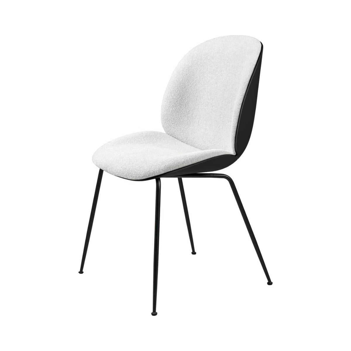 GUBI | Beetle Dining Chair - Conic Base, Front Upholstered