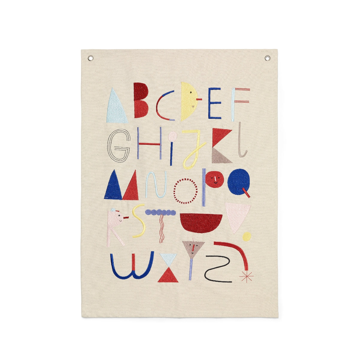 Ferm Living | Alphabet Fabric Poster - Bolighuset Werenberg