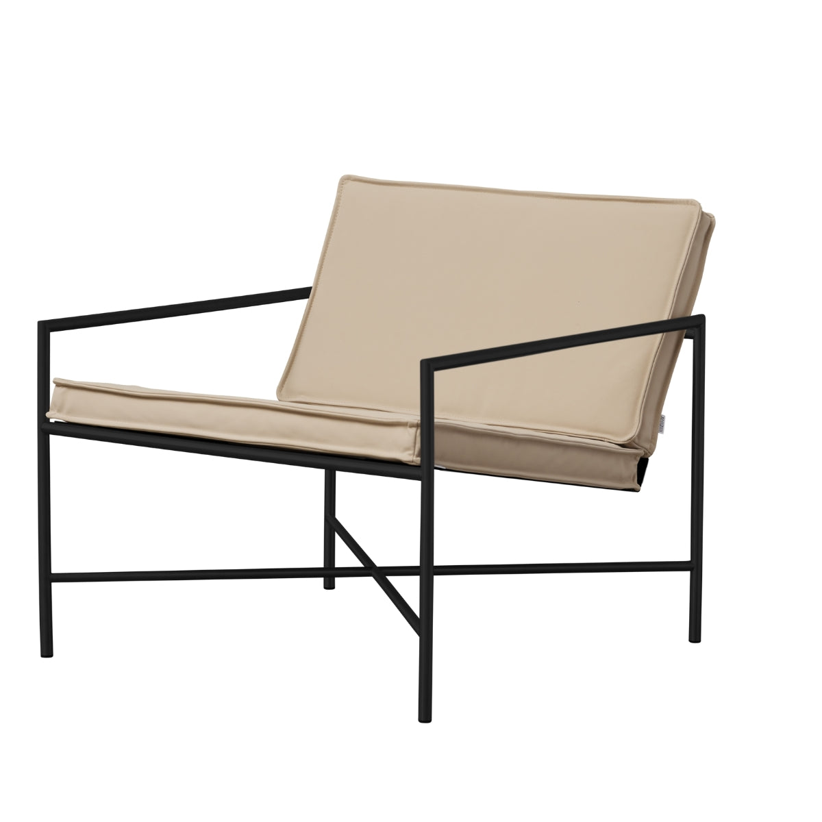 HANDVÄRK | Lounge Chair, sort stål - flux