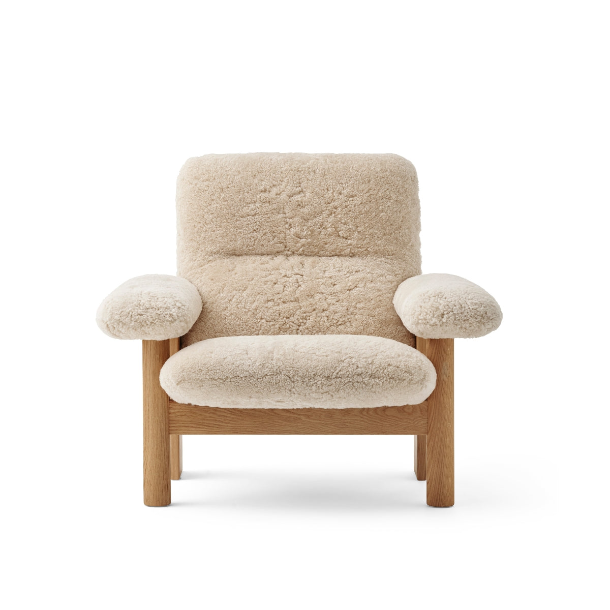 Audo Copenhagen | Brasilia Lounge Chair - Sheepskin Curly Nature Nevotex