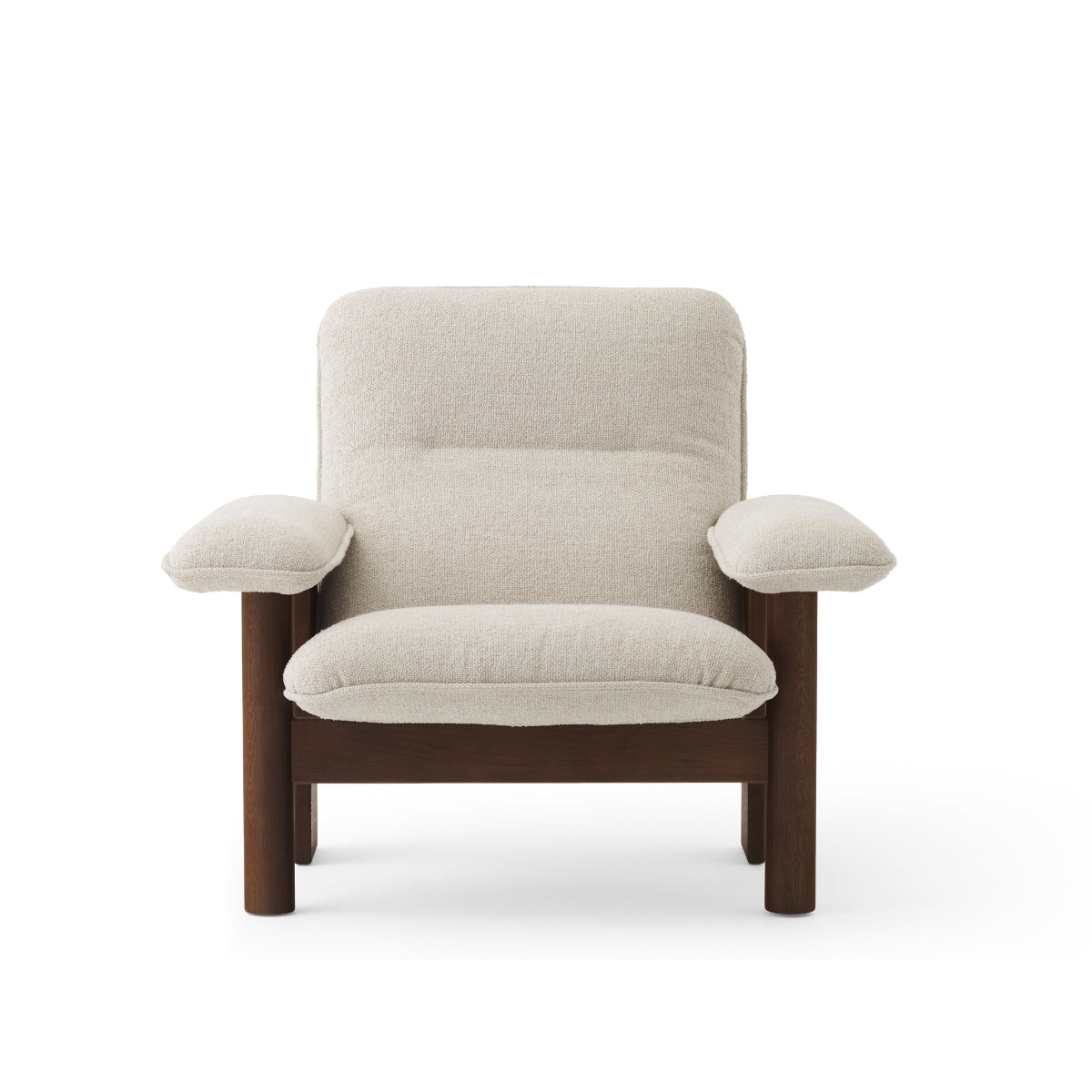 Audo Copenhagen | Brasilia Lounge Chair - White Moss Sahco Kvadrat