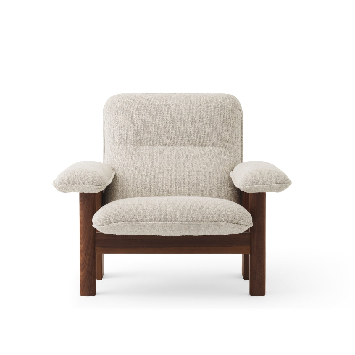 Audo Copenhagen | Brasilia Lounge Chair - White Moss Sahco Kvadrat