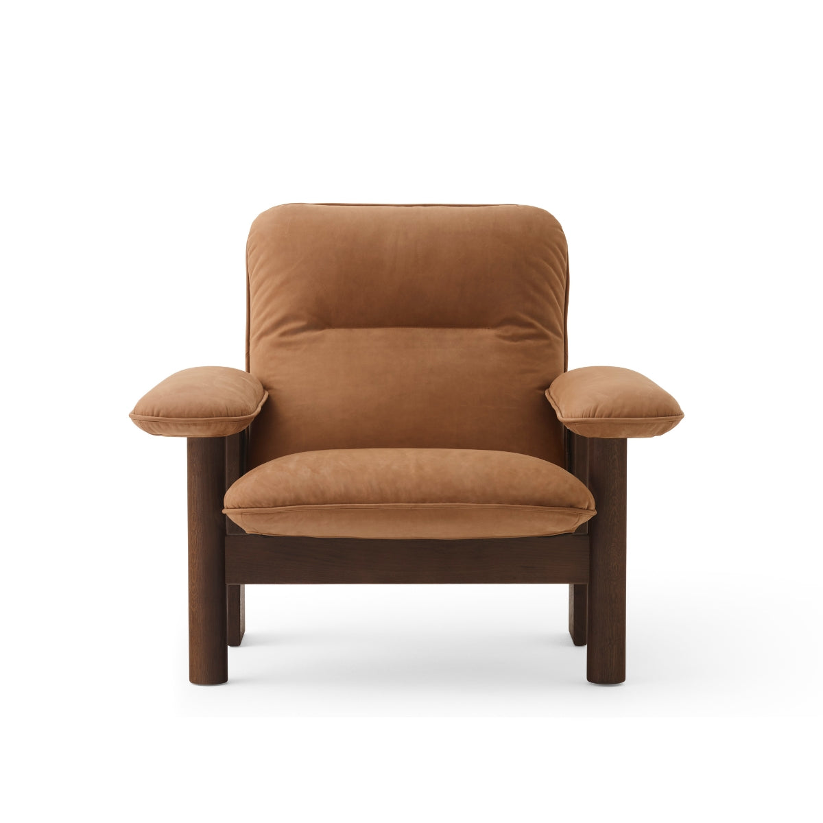 Audo Copenhagen | Brasilia Lounge Chair - Camel Dunes Sørensen Leather