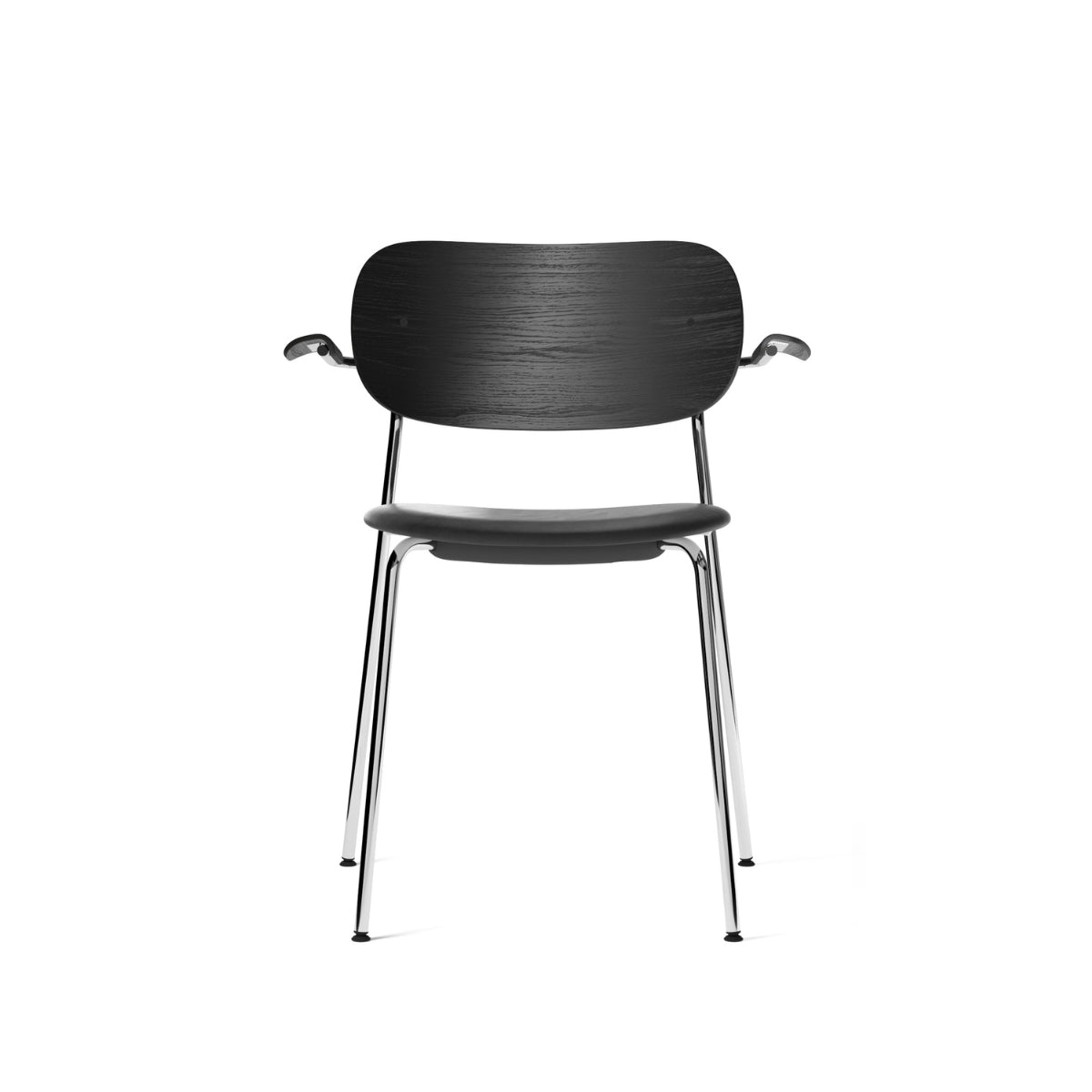 Audo Copenhagen | Co Dining Chair – w/Armrest, Chrome Steel, Upholstered Seat