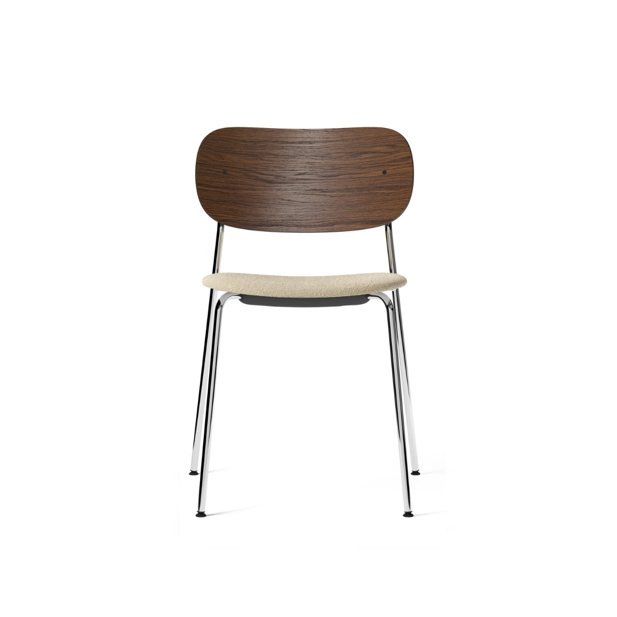 Audo Copenhagen | Co Dining Chair – Chrome Steel, Upholstered Seat