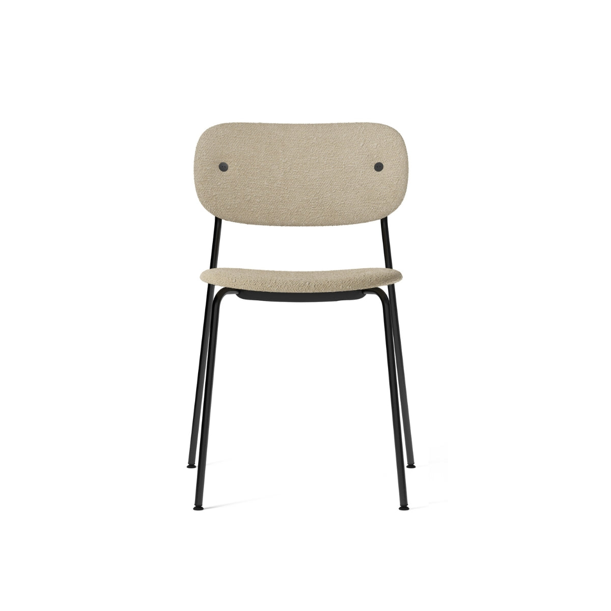 Audo Copenhagen | Co Dining Chair – Black Steel, Upholstered Seat and Back