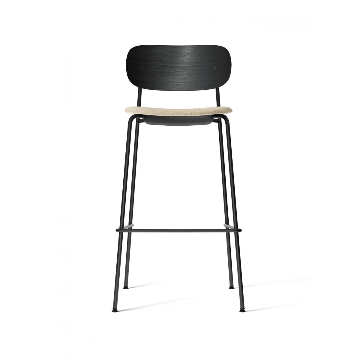 Audo Copenhagen | Co Bar Chair – Upholstered Seat, Black Oak