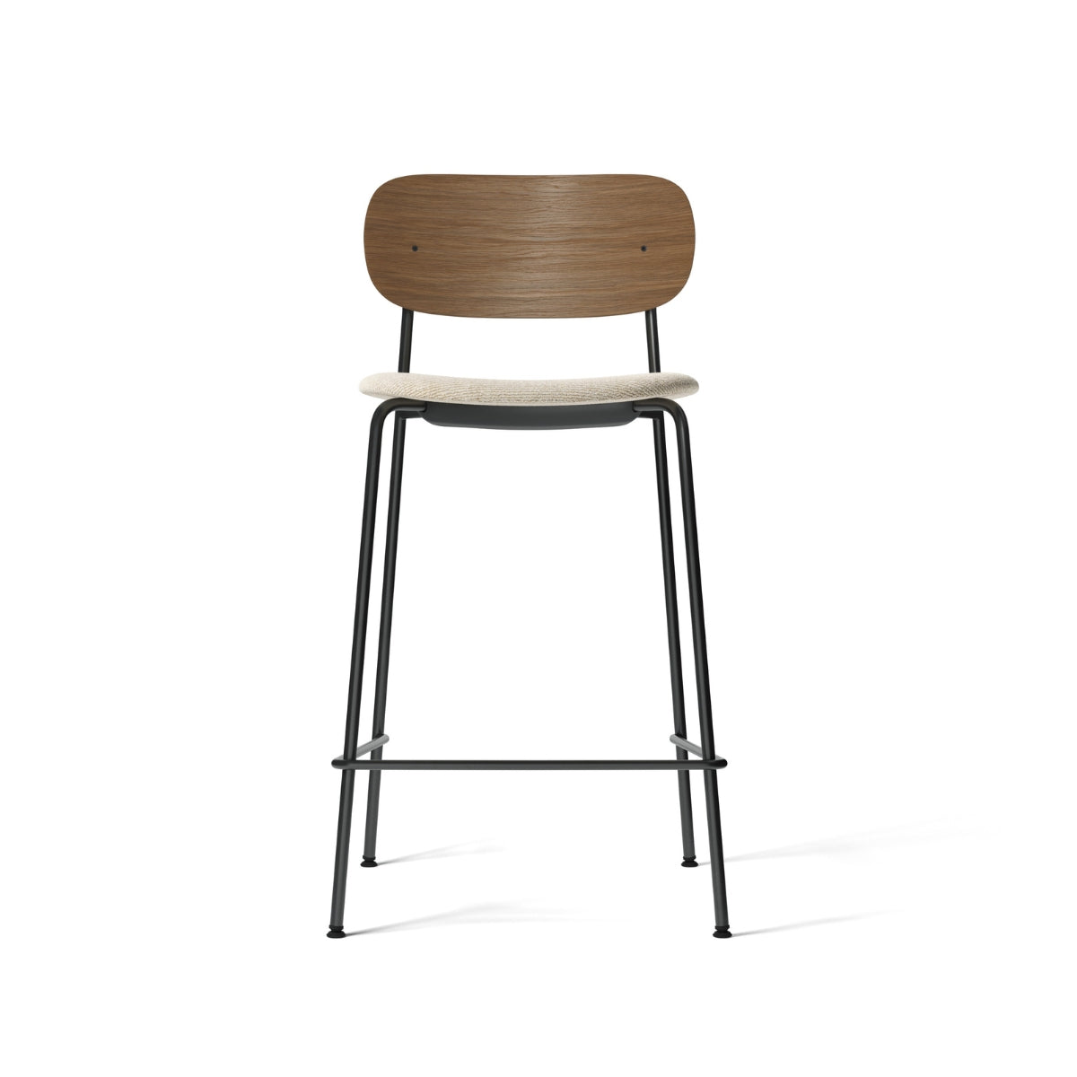 Audo Copenhagen | Co Counter Chair – Upholstered Seat, Dark Stained Oak