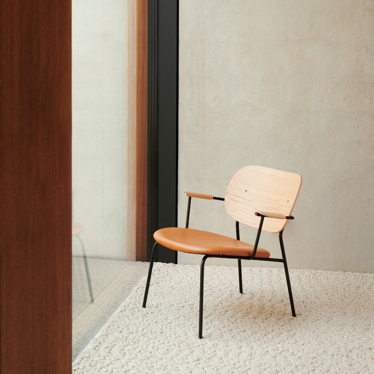 Audo Copenhagen | Co Lounge Chair – Upholstered Seat, Naturel Oak