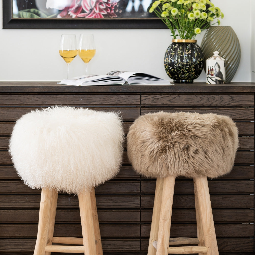 Natures Collection | Icelandic LW Sheepskin Stool Cover