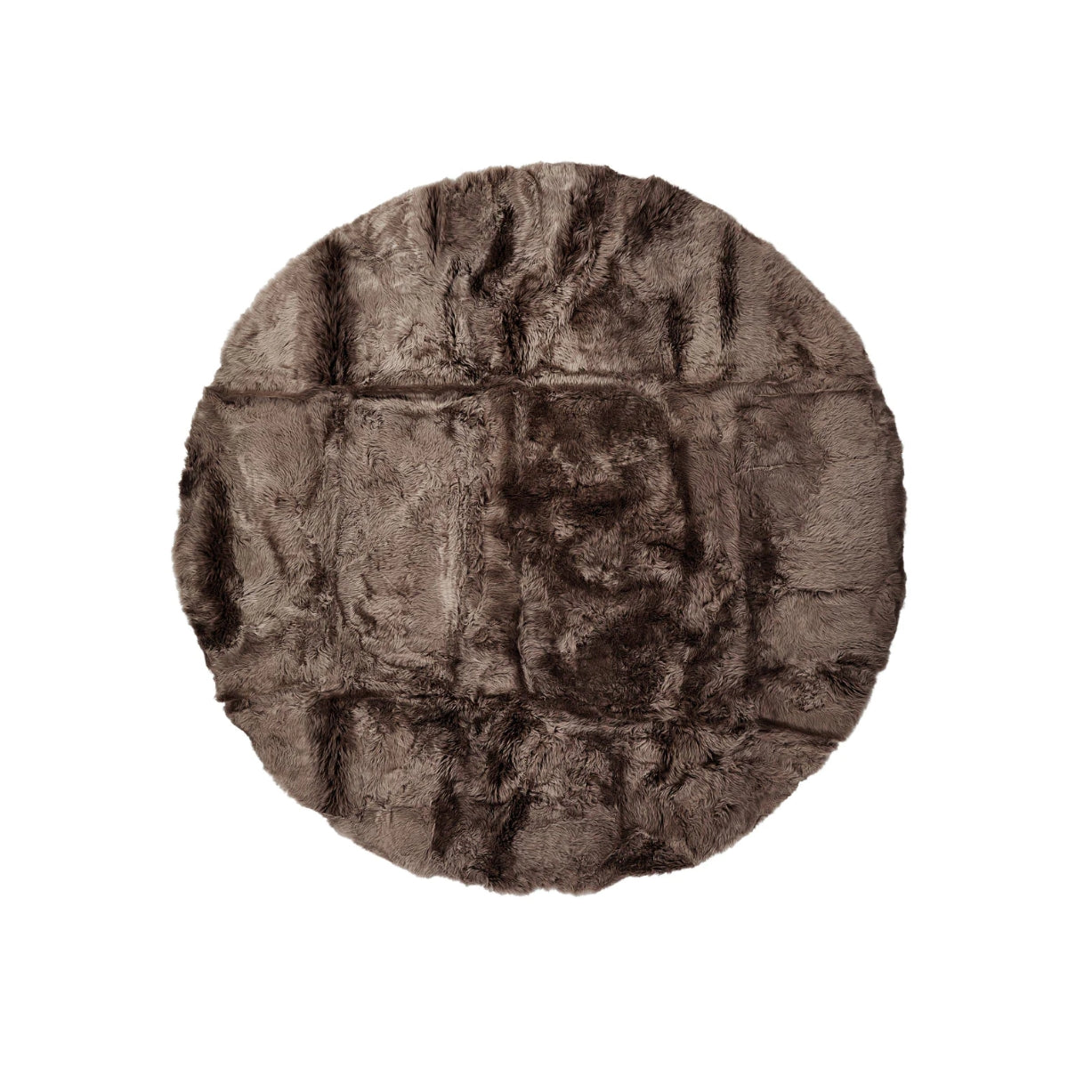 Natures Collection | Round Design Rug – Sheepskin, Long Wool