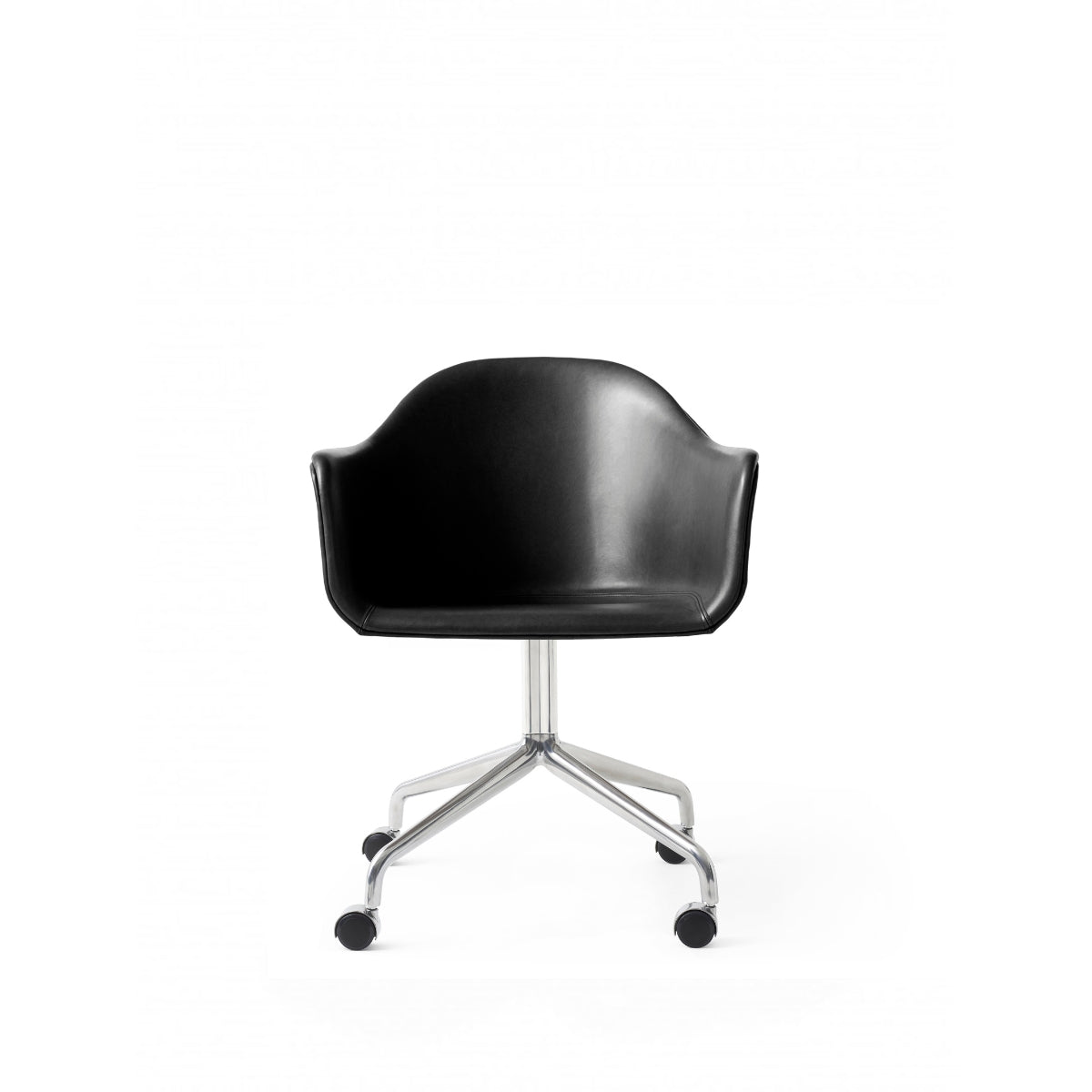 Audo Copenhagen | Harbour Dining Chair – hjul, stål, polstret