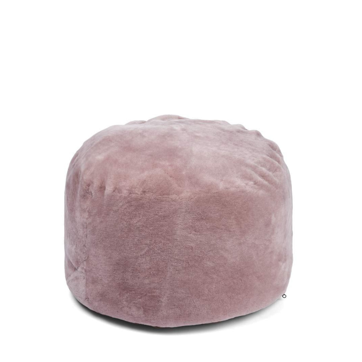 Natures Collection | Moccasin Round Pouf w. calf leather backing