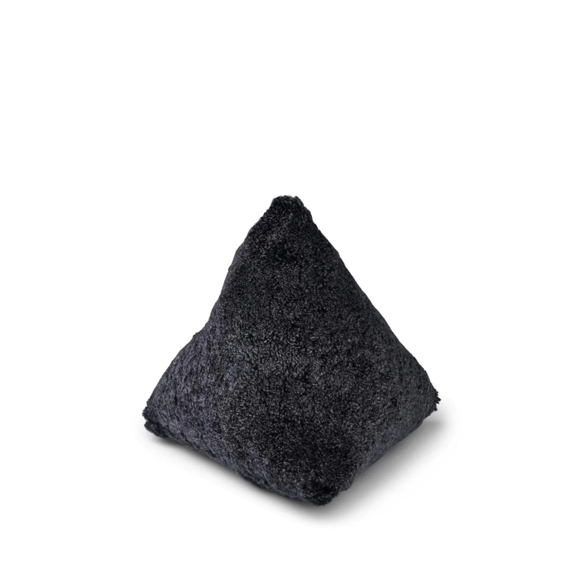 Natures Collection | Hematite Cushion – Short wool, Curly