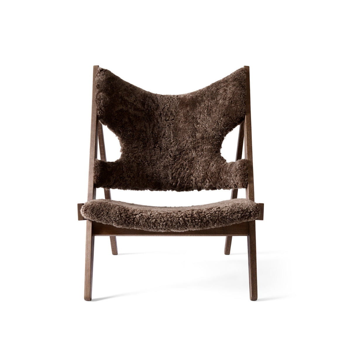 Audo Copenhagen | Knitting Lounge Chair - Dark Oak, Root Sheepskin