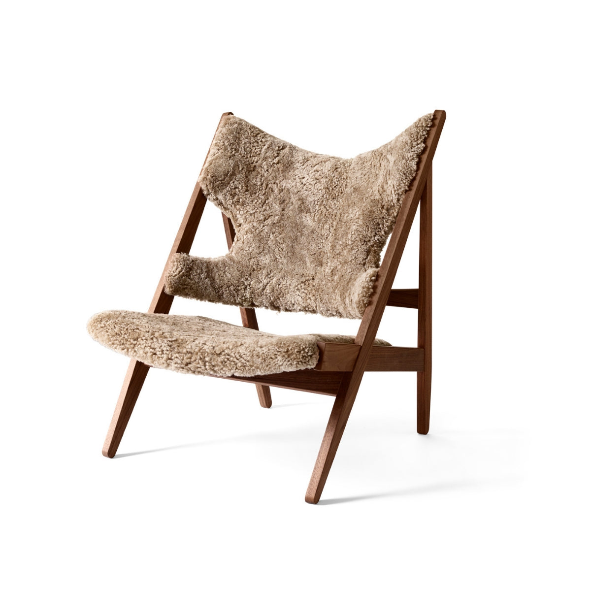 Audo Copenhagen | Knitting Lounge Chair - Oak, Nature Sheepskin