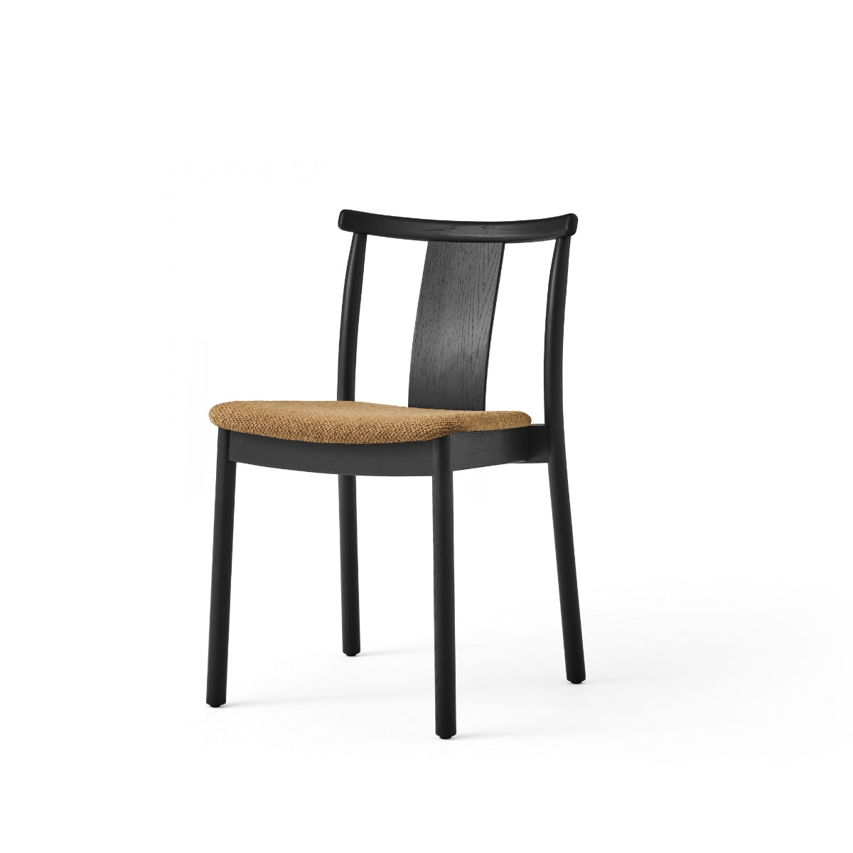 Audo Copenhagen | Merkur Dining Chair – Black Oak, Upholstered Seat