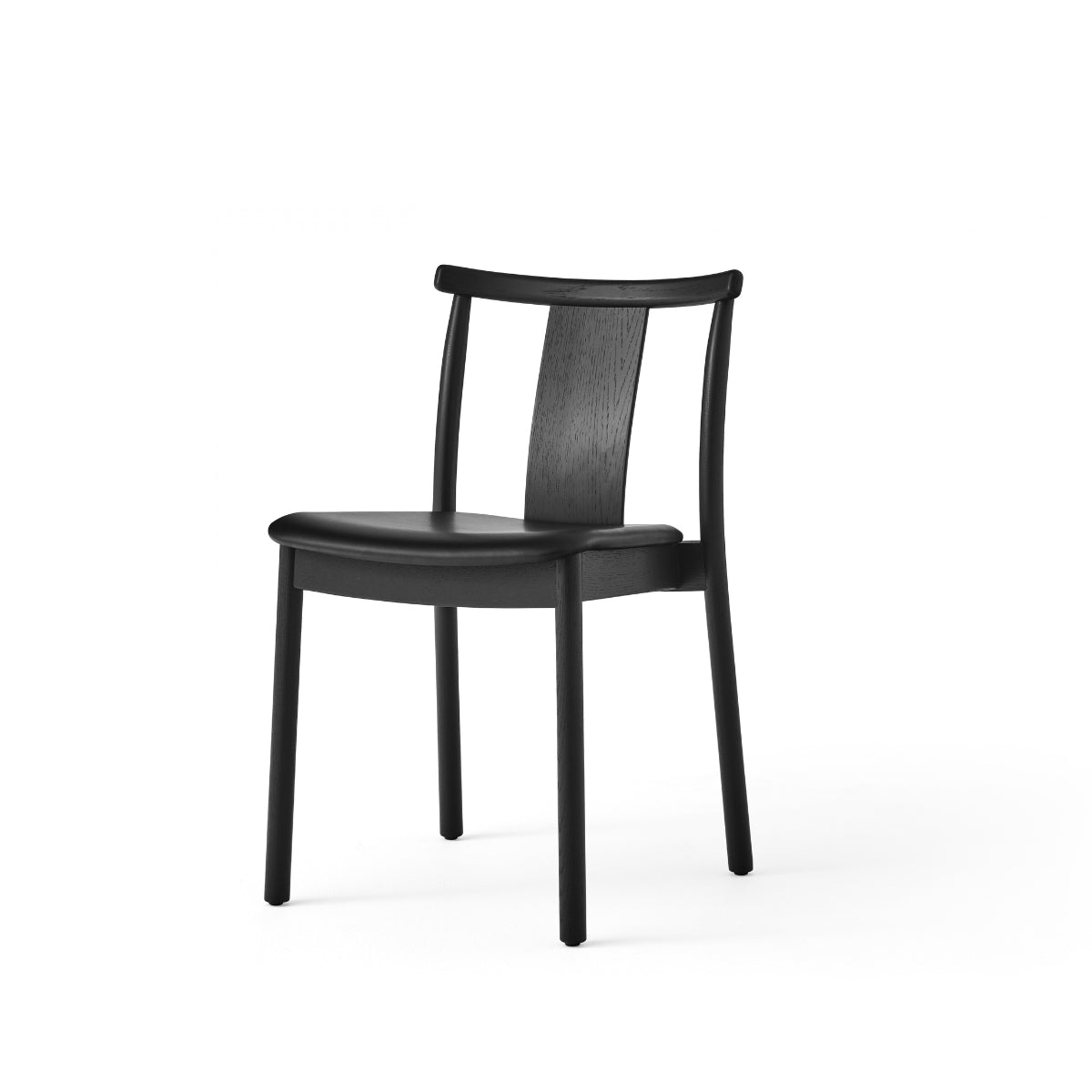 Audo Copenhagen | Merkur Dining Chair – Black Oak, Upholstered Seat