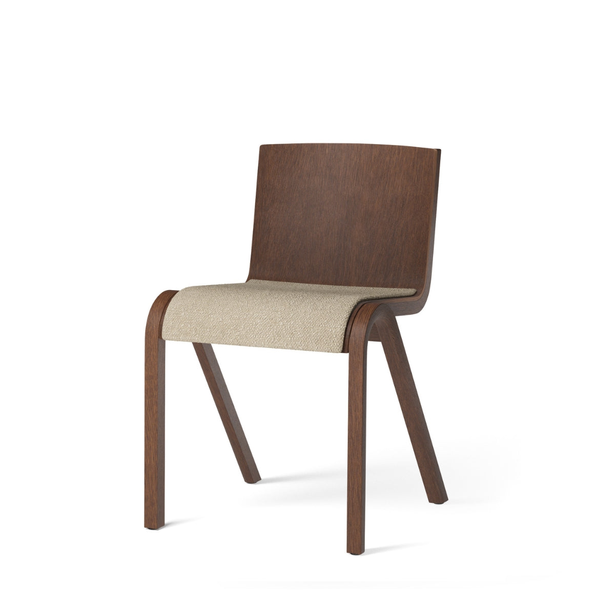 Audo Copenhagen | Ready Dining Chair – Upholstered Seat, Red Stained Oak