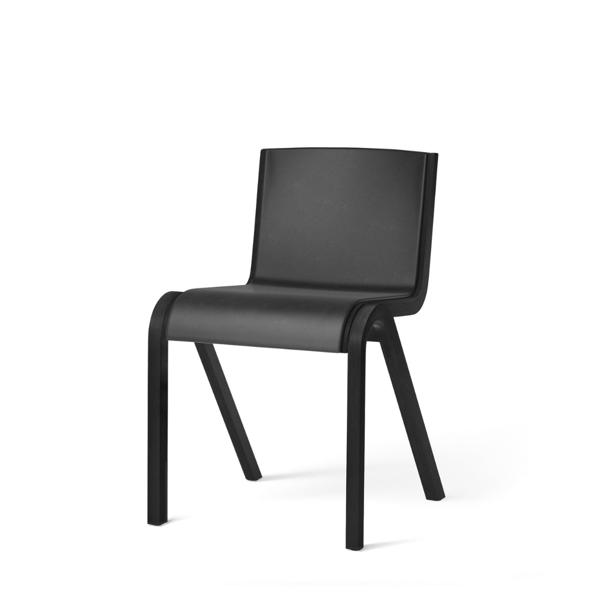 Audo Copenhagen | Ready Dining Chair – Upholstered Front, Black Oak