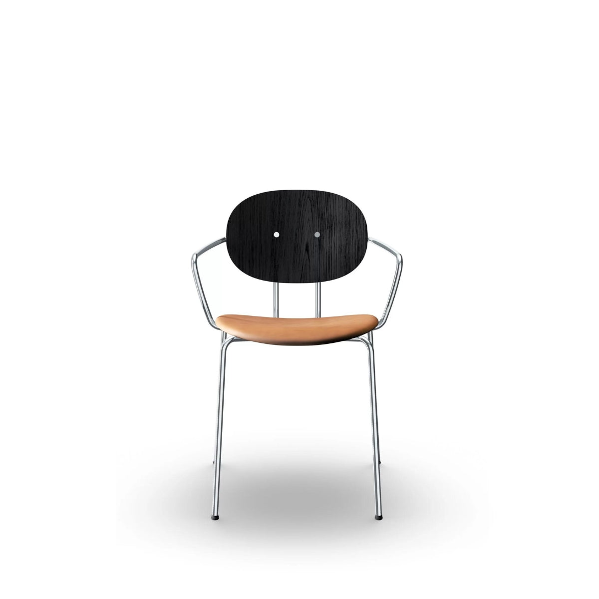 Sibast Furniture | Piet Hein stol - krom m. polstret sæde og armlæn