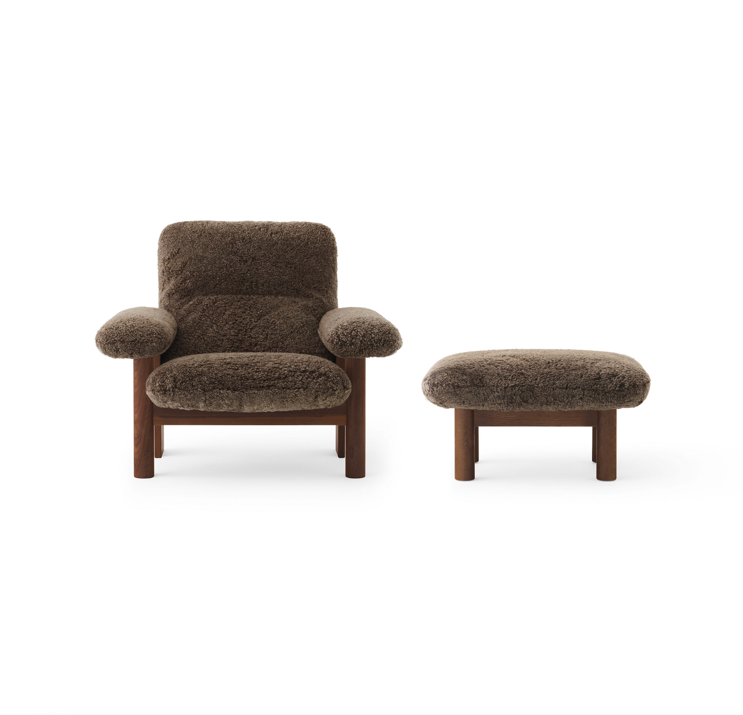 Audo Copenhagen | Brasilia Lounge Chair - Sheepskin Curly Root Nevotex