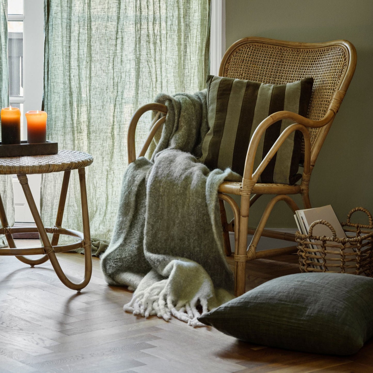 Cozy Living | Mathea Throw Striped plaid