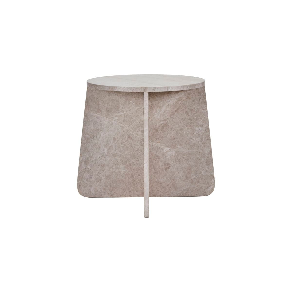 House Doctor | Marb sidebord beige